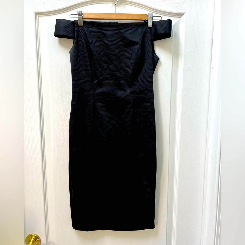Adrianna Papell Off the Shoulder Cocktail Dress